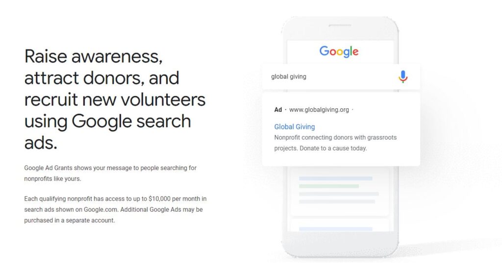 google ad grants for churches